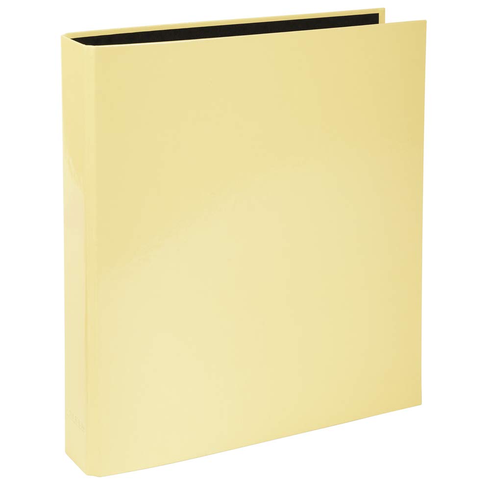 Exacompta - ref. 54569E - 1 Aquarel rigid binder - 2 D-rings of 25 mm - Spine 40 mm - External dimensions: 31.5 x 30 cm - A4 file format - Colour: lemon yellow