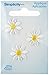 Wrights Yellow and White Daisy Flower Applique Clothing Iron On Patches, 3pc, 5/8''