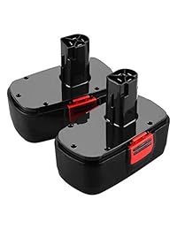 Topbatt - Batería de repuesto para Craftsman 19,2 V C3 DieHard 11375 11376 130279005 130279003 315.113753 315.115410 315.11485 1323903 1323517 (2 unidades)
