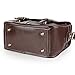 Koolertron Waterproof Vintage fashionable PU Leather DSLR Camera Bag Shoulder Messenger Bag Fit DSLR with 2 lenses For Canon Sony Nikon Canon Olympus And So On (Coffee)
