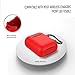 Airpods Case, Music tracker Protective Thicken Airpods Cover Soft Silicone Chargeable Headphone Case with Anti-Lost Carabiner for Apple Airpods 1&2 Charging Case (Airpods 2, Red)thumb 3