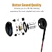 Halcent 2 Pack Stereo Sound Earphones,Noise Cancelling Headphones with Microphone,Stylish Dynamic Rope Wired Earbuds for iPhone, Samsung, iPad, iPod, Nokia, LG, HTC etc(Black & Red)