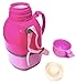 Thermal Stainless Steel Food Jar with Insulated Two Tier Bento Lunch Box and Soup Thermos for Kids and Adults, 35-Ounce, Pink