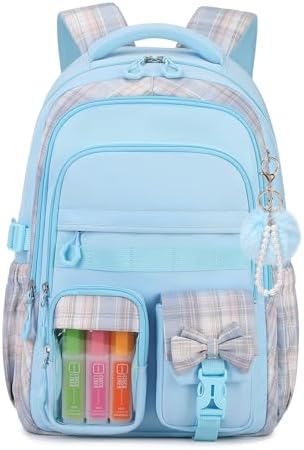 Amazon.com | Kids Backpack for Girls,Girls Backpack Rainbow Elementary  School Bookbag for GirlUnicorn Charms - Blue | Kids' Backpacks