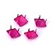 100pcs Pyramid Studs Spots Punk Spikes for DIY Craft Leathercraft - Hot Pink