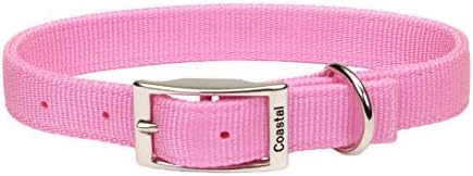 Coastal Pet Merchandise DCP290120PKB Double Canine Collar, 1 by 20-Inch, Vibrant Pink