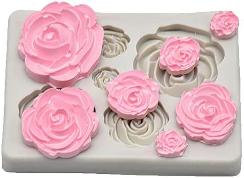 Hot Saledeeseetmrose Flower Silicone Mold Fondant Mold Cake Decorating Tools Chocolate Mold