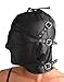Strict Leather Asylum Leather Hood with Removable Blindfold and Muzzle, Small/Medium