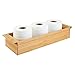 iDesig Formbu Wood Tabletop Storage Handles, Wooden Organizer for Tissues, Candles, Soap, Hand Towels, Toilet Paper, 16.15