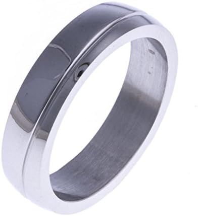 Fantzi Men's Steel Ring 5 mm Size 56 to 70