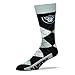 NFL Oakland Raiders Argyle Unisex Crew Cut Socks - One Size Fits Most
