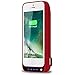 iPhone 5 5S 5C SE Battery Case,VinPone 4800mAh Rechargeable Backup Battery Charger Case for iPhone 5 5S 5C SE (Built in Extra USB Power Bank) Power Battery Pack Backup Juice Bank (Red-4800mAh)