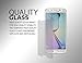 ShockWize [1 Pack] [Tempered Glass] .3mm Thin Ballistic Premium Real Glass Screen for Samsung Galaxy S6, Clear