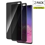 [2-Pack] Privacy Screen Protector Compatible with Samsung Galaxy S10 Plus, Anti Spy/Anti Glare, Anti-Scratch, Case Friendly [3D Touch] Tempered Glass Compatible Samsung Galaxy S10 Plus (2Pack)