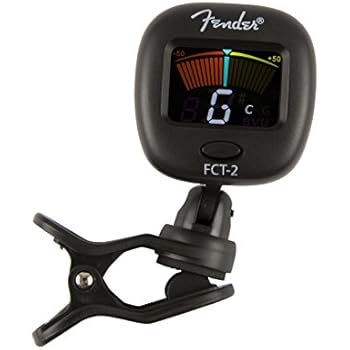 Fender FT-2 Professional Clip on Tuner for Acoustic Guitar, Electric Guitar, Bass, Mandolin, Violin, Ukulele, and Banjo
