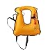plceo Inflatable Canvas Life Jacket Snorkeling Vest,Snorkel Vest Jacket for Dive Safety Water Safety