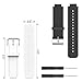MoKo Garmin Vivoactive Watch Band, [2 Pack] Soft Silicone Replacement Fitness Bands Wristbands with Metal Clasps for Garmin Vivoactive/Vivoactive Acetate Sports GPS Smart Watch - Black & White