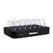 MixMart 6-Port USB Charging Station Docks for Multiple Devices like iPhone/ iPad/ Universal Smart Phones and Tablets