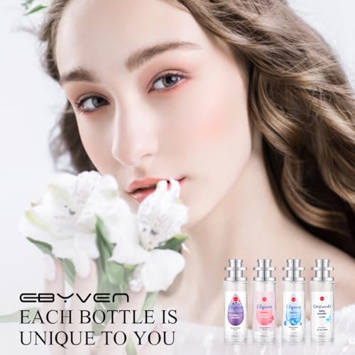 LBOYLOVE® Long Lasting Baby Powder Fragrances, Fresh and Light Scent Baby Tower Perfume, Long-lasting Moisture & Fragrance - Gift for Women Gentle Baby Powder & Floral Notes 35ml
