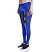 Souteam Women's Mesh Workout Sports Pants Gym Yoga Leggings with Hidden Pocket (X-Large, 001_Blue)