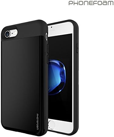iPhone 7 Plus Case, [Phonefoam New Secret ] Shockproof Dual Layer Card Slot Drop Protection Secret Space Wallet with Mirror For Apple iPhone (White)