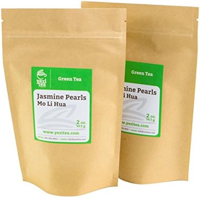 Yezi Tea Jasmine Pearls Loose Leaf Green Tea (4OZ /113g)