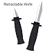 4 Pieces Retractable Fake Knife Halloween Retractable Trick Prop Knife Gag Magic Toy Fake Dagger Halloween Joke Disappear Blade Trick for Playing Joke
