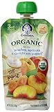 Gerber Third Foods Organic Baby Food Pouch, Peaches, Apricots, and Carrots with Yogurt, 4.23 Ounce (Pack of 12)