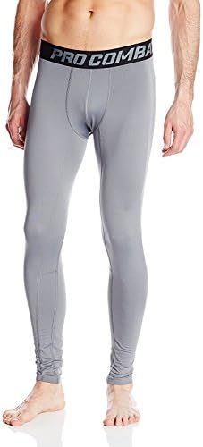 Findci Men's Athletic Running Basketball Compression Long Pants Fitness Quick-Drying Sports Tight Sweatpants (Small, Gray)