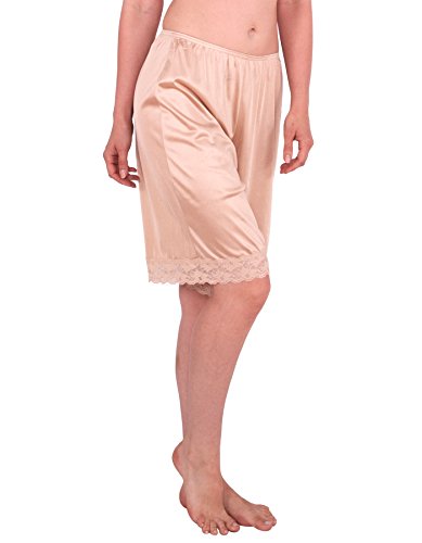 Under Moments Women's Classic Pettipants Bloomers w/Lace 22" (52021)-Nude-L - Thumbnail 2