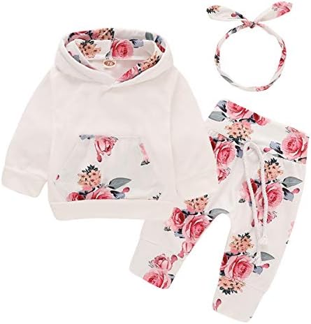 Toddler Baby Girls Clothes 2Pcs Flower Ruffle T-Shirt+ Ripped Jeans Denim Pants Outfits Sets