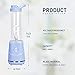 MYONAZ Portable Blender 120V Electric Power Mixer with Travel Sport Bottle & Lid 600ML Blender for Smoothies and Shakes (Blue)