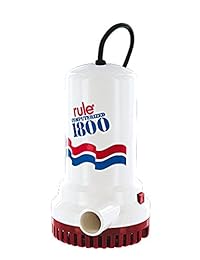 Regla A53 Serie 1800 GPH Sumidero Sumergible   Bomba para uso general, con cable, 110 voltios CA