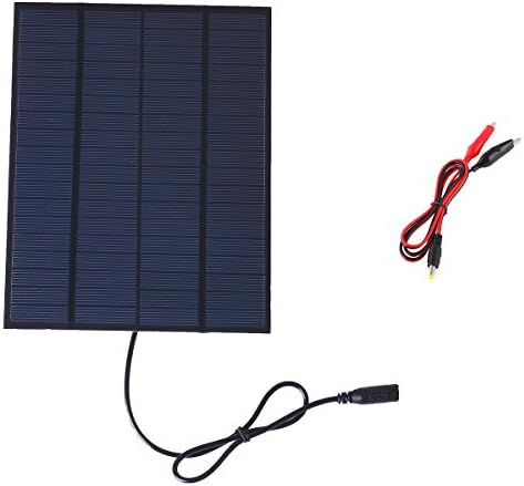 visiPower 5.5W 18V 190mA Portable Solar Panel Solar Cell Sunpower Charger For 12V Car Battery