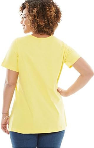 Women's Plus Size Top, Perfect Crewneck Tee In Soft Cotton Knit