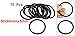 uxcell 10 Pcs 60mm x 5mm Nitrile Rubber O Ring NBR Seal Grommets