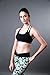 QUEENIEKE Women's Light Support Double-T Back Wirefree Pad Yoga Sports Bra Size M Color Black Pro