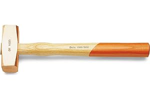 Beta 1385 Copper Head Drilling Hammer, Wood Handle, 14 oz