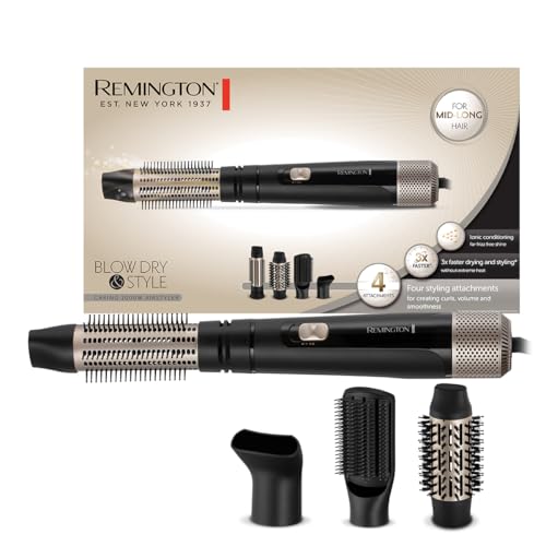 Remington Blow Dry & Style Air Styler, 1000W, 4 Attachments