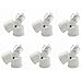 Smartdealspro 6-Pack E27 Male to 2 Female Y Shape LED CFL Light Bulb Base Converter Adapter Splitter Lamp Holder