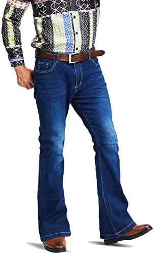Mens Bell Bottom Jeans 70s Outfits for Men,Mens Bell Bottoms Disco