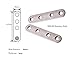 SamIdea 5-Pack 127x20x3mm SUS-304 Corner Brace Straight Support Shelf Brackets,4 Install Holes,with 20PCS Stainless Steel Screws