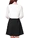 Allegra K Women's Contrast Color Mesh Panel Above Knee Dress L Black
