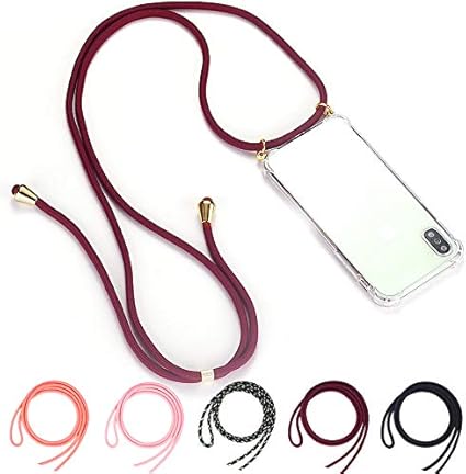 Amazon Co Jp ネックストラップ付きiphoneケース Tpu Pc 耐衝撃クリアケース Iphone11pro Iphone11 Iphone11promax Iphonexs Iphonex Iphonexr Iphonexsmax Iphone8 Iphone7 Are 1102 Iphonexs X用 ワイン 家電 カメラ