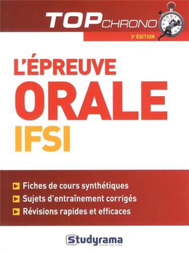 L' épreuve orale IFSI