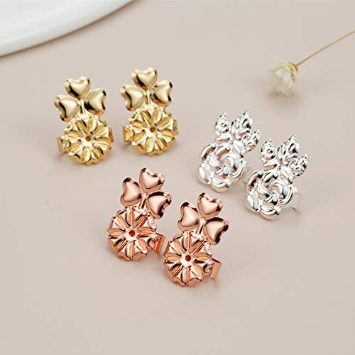 Pairs Ear Lifters Earring Backs Lifters for Drooping Ears Heavy