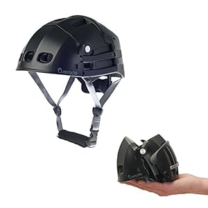Foldable helmet Plixi Fit – for bike, kick scooter, overboard, electric unicycle, skateboard, e-bike – Meets CE standard…