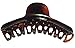 Parcelona French Curvy Large 5 Inch Long Celluloid Tortoise Shell Hair Claw Clamp for Thick or Long Hair
