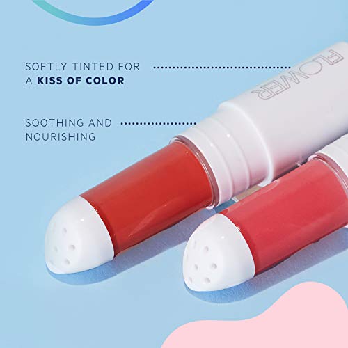 FLOWER BEAUTY Petal Pout Lip Mask Hydrating Tinted Balm with Mango