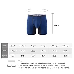 BAMBOO COOL Men's Underwear Boxer Briefs Soft